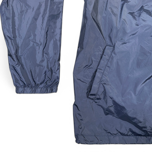 Eddie Bauer Jacket Adult EXTRA LARGE Blue Hooded Windbreaker Outdoor Softshell - Picture 6 of 9